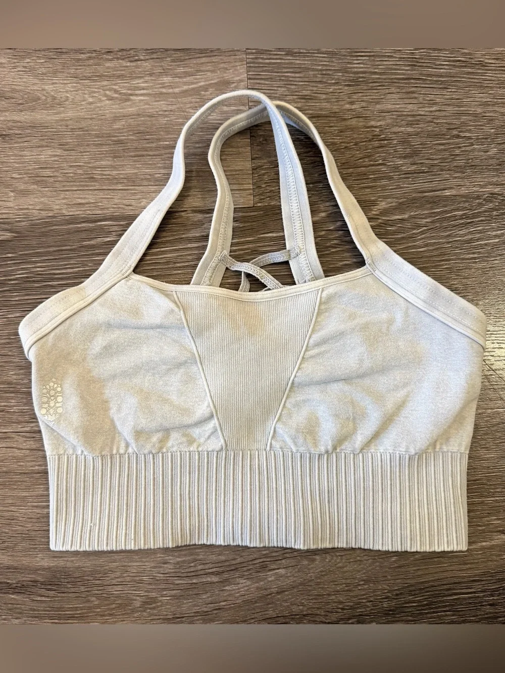 Free People Movement Light Gray Sports Bra